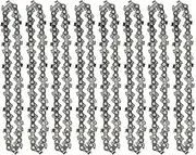 [zhingdp] 8 Pcs 4 Inch 28DL Mini Steel Chainsaw Chain Electric Pruning Saw Accessory Garden Tool Replacement