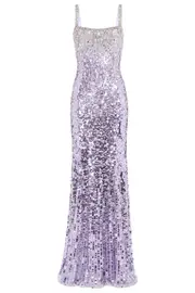 [JENNY PACKHAM] MIRABEAU MAXI DRESS UK 12 PURPLE