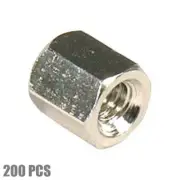 200 Pack 4-40UNC Hex Nut Assembly D-Sub Connector Socket Plug 200pcs/bag