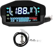 XTevu Digital Dash Panel, Compatible with Suzuki 1 2 4 Cylinders, Motorcycle Speedometer Gauge, RPM Tachometer Display, Digital Odometer Panel, Motorcycle Dashboard Cluster (センサー付き)