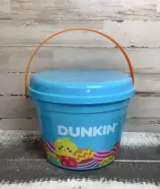 Dunkin Donuts Easter Munchkin Bucket 2025 with Rabbit Chick Eggs Design