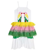 [Stella McCartney Kids] Stella McCartney Kids Tiered tulle dress Y 3 multicoloured