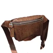 Crocodile Pattern PU Leather Fanny Packs For Women 2021 New Fashion Ladies Waist Bags Female Small Belt Bag Girls Shoulder