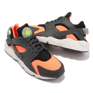 Nike 武士鞋 Air Huarache Crater PRM 灰 橘 男鞋 編織鞋面【ACS】 DQ5013-001