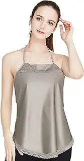 [CIADAZ] Maternity Clothes Radiation Protection Apron, Silver Fiber Cotton Material, EMF Shielding Clothing Lace Radiation Suit,Silver (Color : Silver)