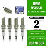 ✅4Pcs LFR5AIX-11 Iridium Spark Plugs For Hyundai Nissan Infiniti Yamaha 4469 KIA (for: Kia)