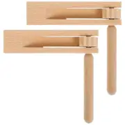 2 Pcs Stamp Toys Percussion Instruments Hand Clappers Noisemaker
