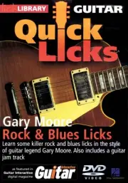 Rock & Blues Licks Quick Licks Guitar Lessons Gary Moore Style Video DVD