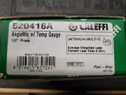 Caleffi 520416A 1/2" Propress Mixing Valve W/ Temp Guage
