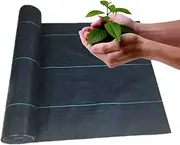 Weed Barrier Fabric, Heavy Duty Weed Block Gardening Mat Ground Cover Weed Cloth High Density Woven Breathable Mulch for Landscape Fabric (Size : 1x200m)