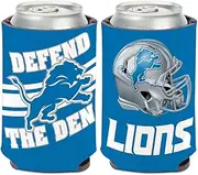 WinCraft Detroit Lions Can Cooler Slogan Design