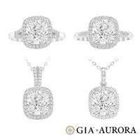 在飛比找momo購物網優惠-【AURORA 歐羅拉】GIA 一克拉 F color 天然