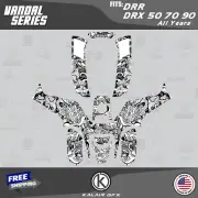 Graphics Kit for DRR DRX50 DRX70 DRX90 (All Years) Vandal - WHITE