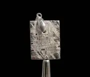 METEORITE Pendant Jewelry - Rhodium Plated, Ancient Muonionalusta Meteor, 50253