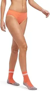 [FALKE] Women's Ultralight Cool W Pa Functional Yarn Quick Dry 1 Piece Base Layer Underwear, Orange Coral 8017, L