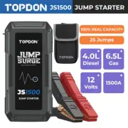 ⭐TOPDON JS1500 Car Jump Starter 1500A Jumper Box 10000mAh Power Bank Jumper Pack