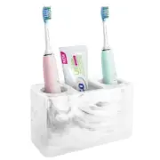Electric Toothbrush Holder, 3 Slots Large Marble Toothbrush Toothpaste Stand,...