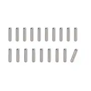 1x6mm Dowel Pins, 20pcs Round Head Flat Chamfered End Dowel Pin