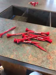 red Coca Cola promotional golf tees