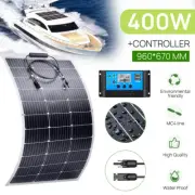 Solar Panel 400W 12V Mono Flexible Charger With 20A Controller Camping RV