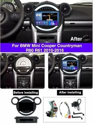 for Mini Cooper 2012-2016 R56 R60 Android 13 Satnav Radio Display Screen Carplay