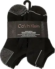 [Calvin Klein] 6 PAIRS NO SHOW WOMEN SOCKS SHOE SIZE 4-10, Black/Grey, 4-10