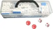 Mahjong Game Set,Strategy Board Game | Chemistry Element Symbols Toys for Travel Play Balance Family Friends Entertainment