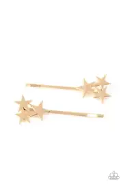 Paparazzi Suddenly Starstruck Gold Hair Clip - New