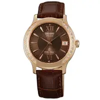 在飛比找Yahoo奇摩購物中心優惠-ORIENT 東方錶 現代系列 玫瑰金羅馬機械腕錶 36mm