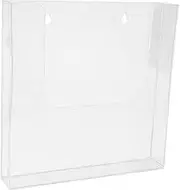 CAXUSD Entryway Wall Mounted File Organizer Transparent Document Holder for Office Vertical Magazine Display Box and Space Saving Rack Efficient Storage for Home and Workplace