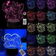 Stitch & Angel Night Light Colour Change With Remote Touch Control