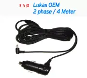 Cigar Power Cable 4m for LUKAS Dashcam 2 Phase LK-7900, 6900, 5900, 5X00, 4000