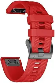 [MGTCAR] 26 22MM Official Watchband for Garmin Fenix 7 7X Epix/Coros VERTIX/VERTIX 2 Watch Quick Release Silicone Easyfit Wristband Strap