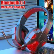 Wireless Bluetooth Pro Gaming Headset W/Mic For Gamer Headphones Microphone