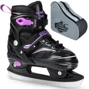 Adjustable Ice Skates for Kids Boys Girls with Skate Bag, Kids Hockey Skates ...