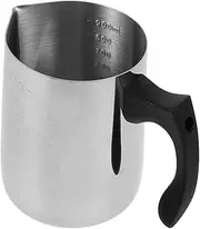 MUELODSIC Stainless Steel Wax Melting Pot with Elegant Handle Candle Making Cup for DIY Aromatherapy Candles Durable Melting Tool for Precision Temperature Control