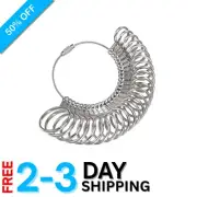 27-Size Adjustable Stainless Steel Finger Sizer for Accurate Ring Measurements