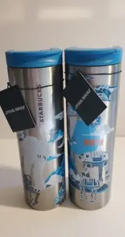 Disneyland 2024 Star Wars Discovery Series Hoth Steel Tumbler Starbucks 16 Oz