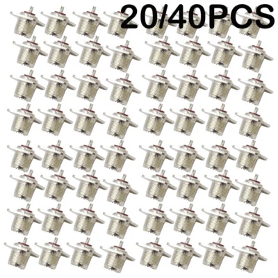 20/40pc UHF Female Jack SO239 Panel Chassis Mount Coax Cable Connectors HOT SALE