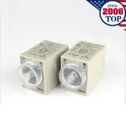 DC 12V AH3-3 Delay Timer Time Relay 1s 6s 10s 30s 60s 6m 10m 30m 1h & Base