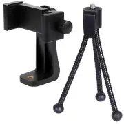 Alphx Universal Smartphone Tripod Cell Phone Holder Mount Adapter Set, Fits i...