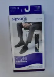 Sigvaris Midtown Microfiber 15-20 MmHg Closed Toe Calf Compression Socks ML