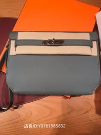 在飛比找Yahoo!奇摩拍賣優惠-二手正品Hermès Kelly Depeche 25 杏仁