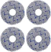 sourcing map 4Pcs Vacuum Cloth Mop Pads Cloths Mop Pads Robot Vacuum Cleaner Accessories for Ecovacs for Deebot X1 T10 Turbo/ X1/ X2/ T10/ T20 Replacement Pads