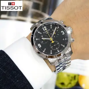 (現貨）保證正品Tissot天梭 瑞士製造T-sport系列 PRC200三眼黑面銀鋼男錶 T0554171105700