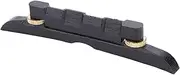 LOCADENCE Ebony Mandolin Bridge, 4.5 X 0.8 X 0.3in Portable Adjustable Guitar Strings Bridges, Guitar Replacement Parts Accessories for Mandolin Musician