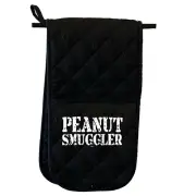 Peanut Smuggler - Novelty Double Mitt Oven Gloves Double Kitchen Chef BBQ Mitts