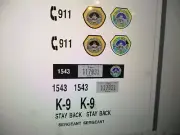 Des Moines Iowa Police Vehicle Decals 1:43
