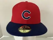 New Era Chicago Cubs 59FIFTY RED w/blue bill Men’s Size: 7 1/4 Hat