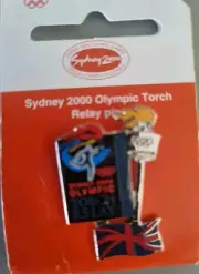NEW - Sydney OLYMPIC Torch Relay Pin - Great Britain